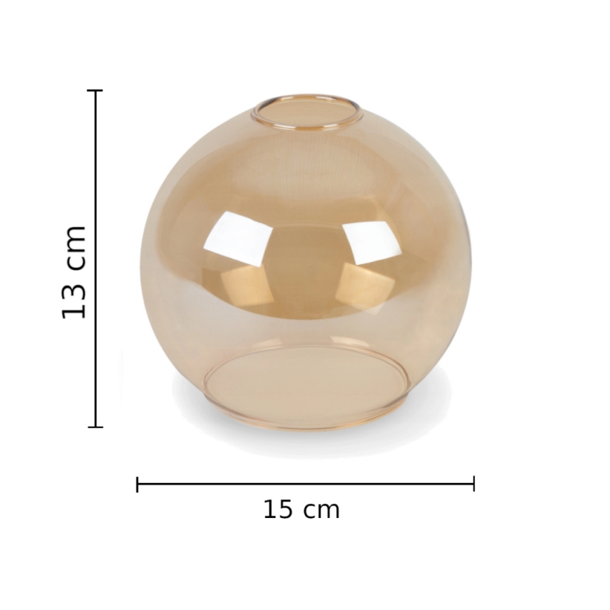 Lámpara colgante VASCO 6xE27/60W/230V negro/beige ahumado