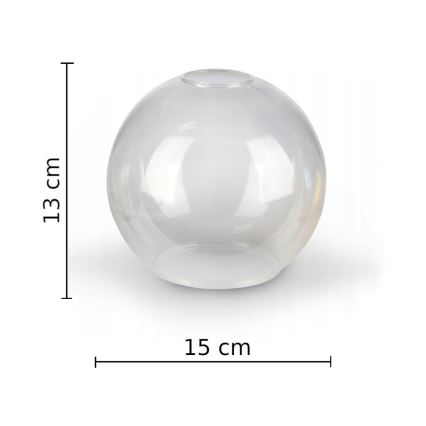 Lámpara colgante VASCO 6xE27/60W/230V negro/transparente
