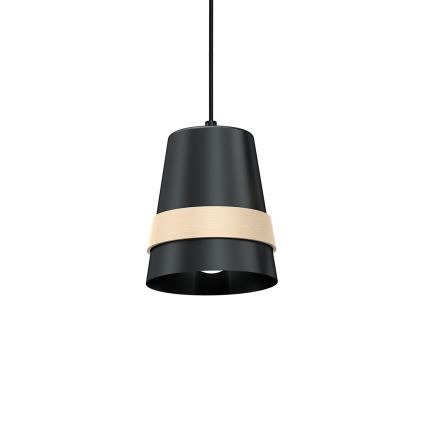 Lámpara colgante VENEZIA 3xE27/60W/230V negra
