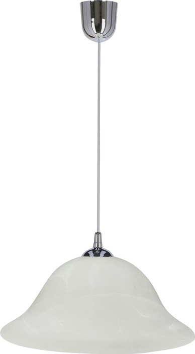 Lámpara colgante VERA 1xE27/60W/230V cromo brillante/blanco
