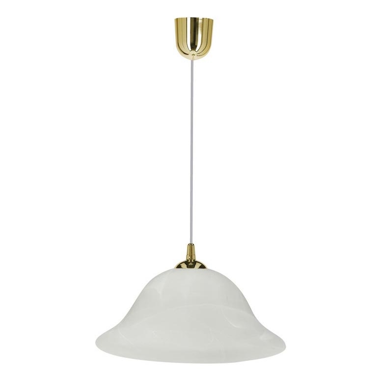 Lámpara colgante VERA 1xE27/60W/230V dorado/blanco