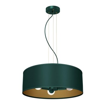 Lámpara colgante VERDE 3xE27/60W/230V verde