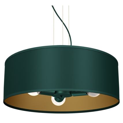 Lámpara colgante VERDE 3xE27/60W/230V verde