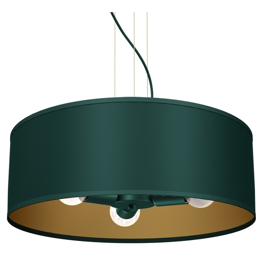 Lámpara colgante VERDE 3xE27/60W/230V verde