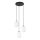 Lámpara colgante VERDI 3xE27/15W/230V diá. 30 cm negro/blanco