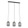 Lámpara colgante VERDI 3xE27/15W/230V negro/gris