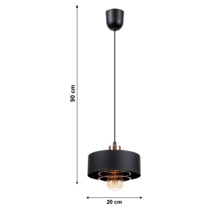 Lámpara colgante VEST 1xE27/60W/230V
