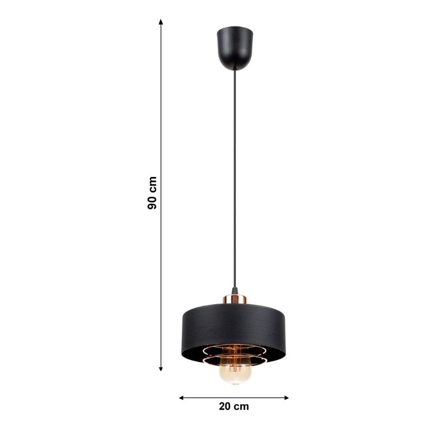 Lámpara colgante VEST 1xE27/60W/230V