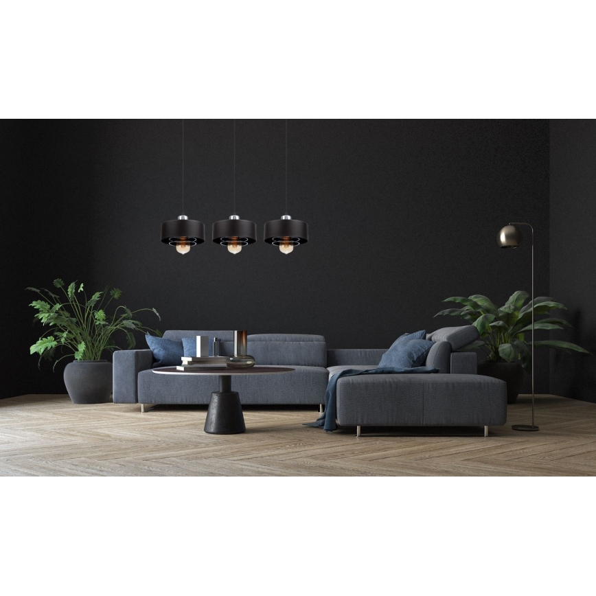 Lámpara colgante VEST 3xE27/60W/230V