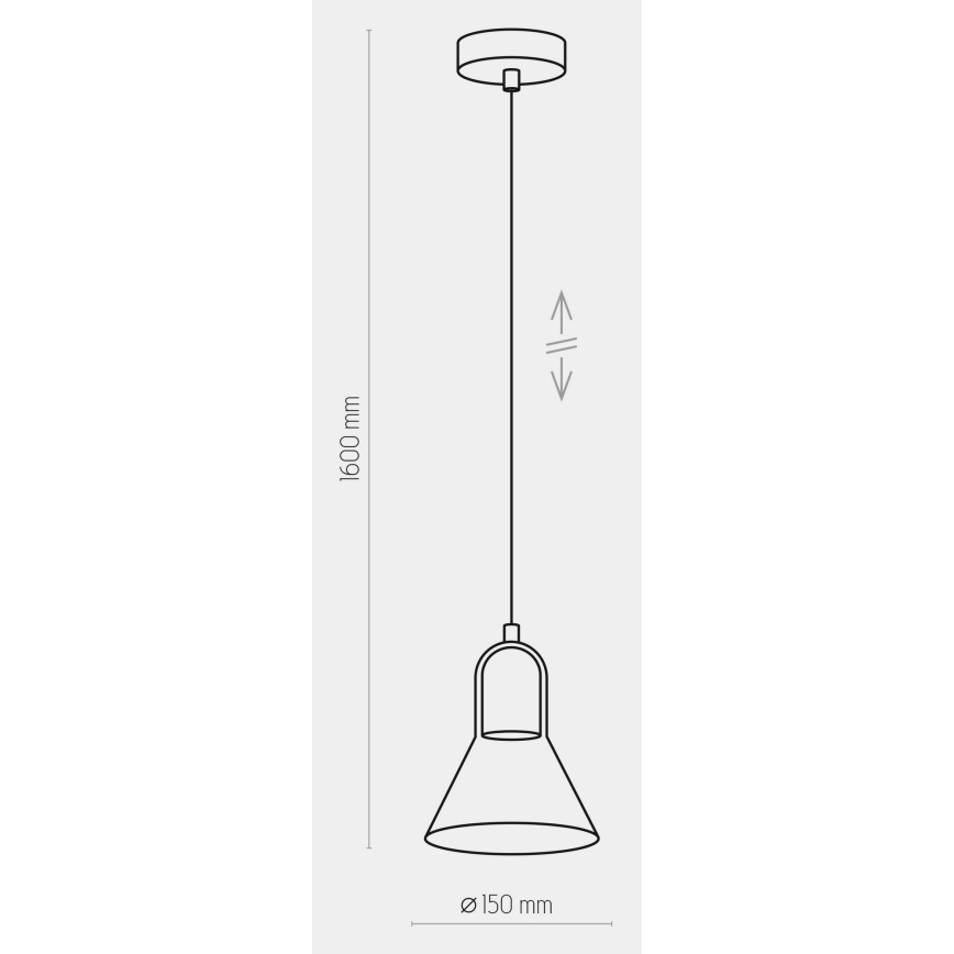 Lámpara colgante VICHY 1xGU10/10W/230V