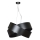 Lámpara colgante VIENO 3xE27/15W/230V negro