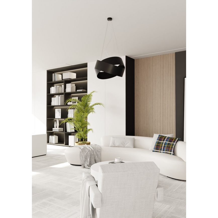 Lámpara colgante VIENO 3xE27/15W/230V negro