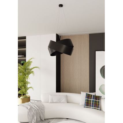 Lámpara colgante VIENO 3xE27/15W/230V negro