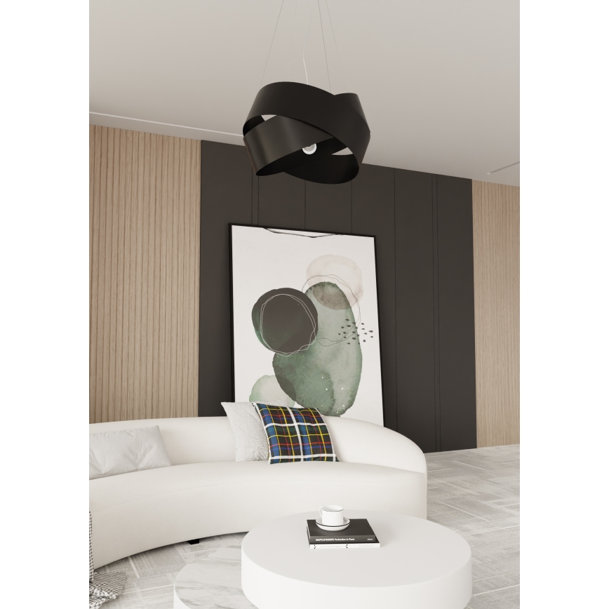 Lámpara colgante VIENO 3xE27/15W/230V negro