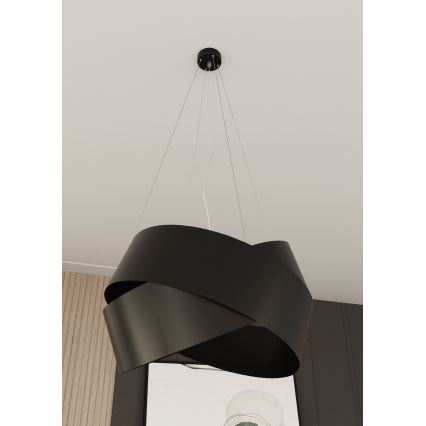 Lámpara colgante VIENO 3xE27/15W/230V negro