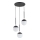 Lámpara colgante VOLDA 3xE14/10W/230V diá. 44 cm negro