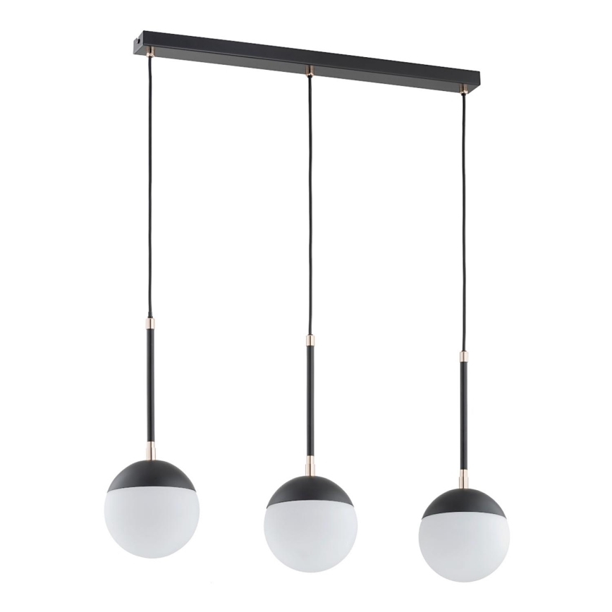 Lámpara colgante VOLDA 3xE14/40W/230V negro