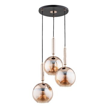 Lámpara colgante VOLDA 3xE27/15W/230V diá. 52 cm latón