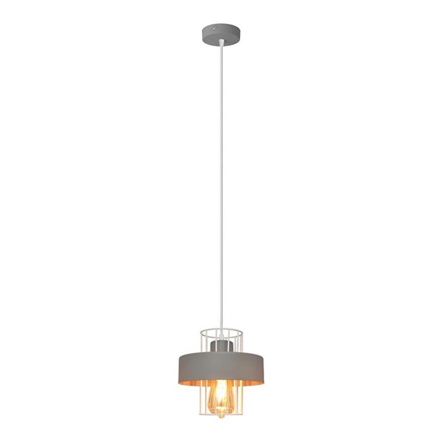 Lámpara colgante VOLTA 1xE27/15W/230V gris