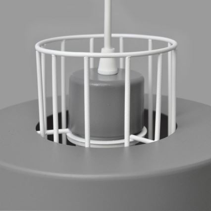 Lámpara colgante VOLTA 1xE27/15W/230V gris