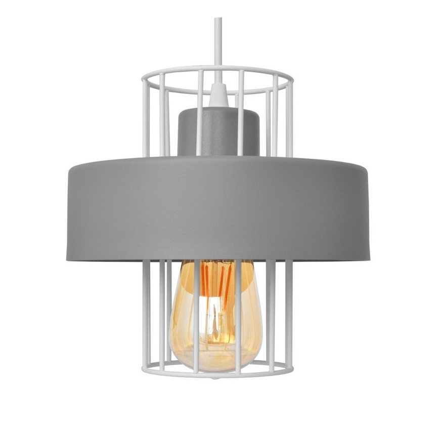 Lámpara colgante VOLTA 1xE27/15W/230V gris