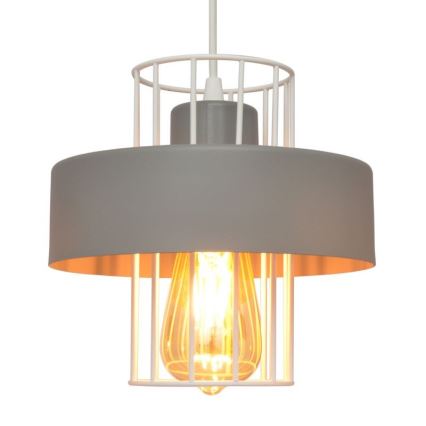 Lámpara colgante VOLTA 1xE27/15W/230V gris