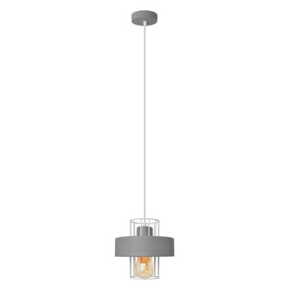 Lámpara colgante VOLTA 1xE27/15W/230V gris