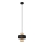 Lámpara colgante VOLTA 1xE27/15W/230V negro/dorado