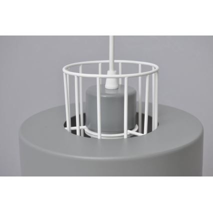 Lámpara colgante VOLTA 3xE27/15W/230V diá. 42 cm gris