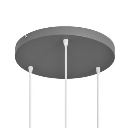 Lámpara colgante VOLTA 3xE27/15W/230V diá. 42 cm gris