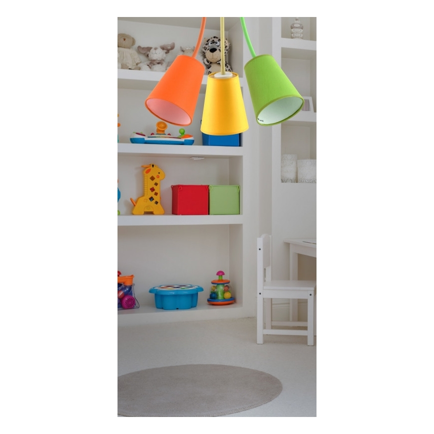 Lámpara colgante WIRE COLOUR 3xE27/60W/230V
