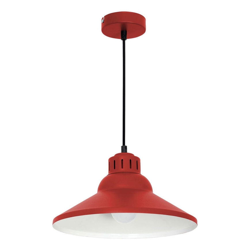 Lámpara colgante WORKS 1xE27/15W/230V rojo
