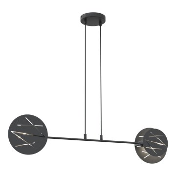 Lámpara colgante XOTIC 2xE27/15W/230V negro