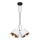 Lámpara colgante ZOMA 3xE27/60W/260V blanco/cobre