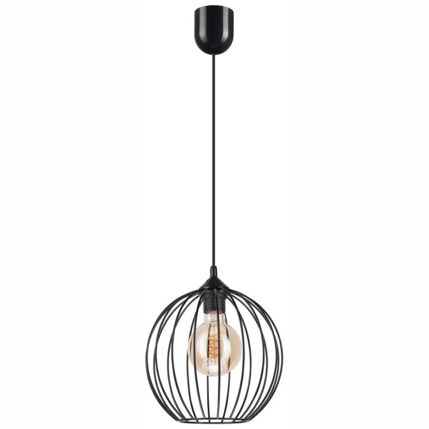 Lámpara colgante ZOYA 1xE27/60W/230V negro