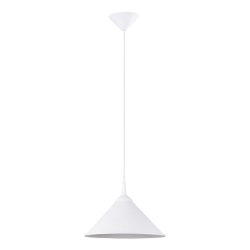 Lámpara colgante ZUMA 1xE27/15W/230V diá. 30 cm blanco