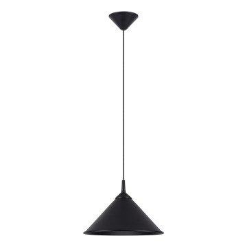 Lámpara colgante ZUMA 1xE27/15W/230V diá. 30 cm negro