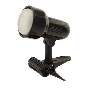 Lámpara con clip KD 1xE27/24W/230V negro