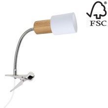 Lámpara con clip TREEHOUSE 1xE27/25W/230V - Certificado FSC