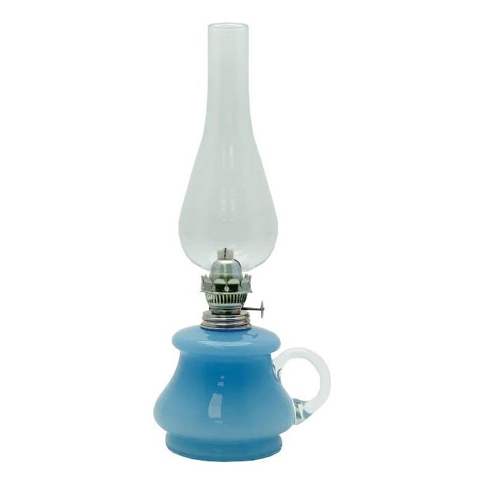 Lámpara de aceite TEREZA 34 cm azul claro