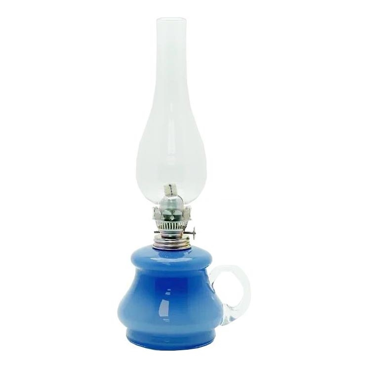 Lámpara de aceite TEREZA 34 cm azul oscuro