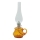 Lámpara de aceite TEREZA 34 cm cuadros ámbar
