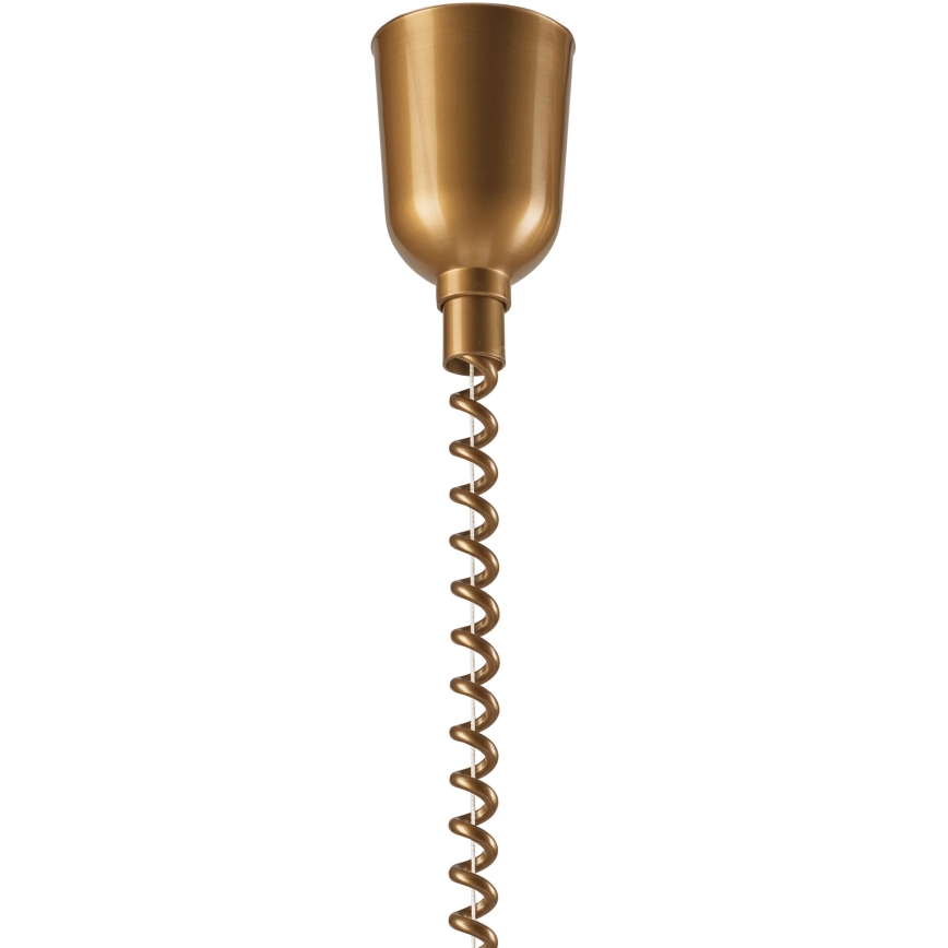 Lámpara de araña ajustable CHIARA 1xE27/60W/230V marrón/haya