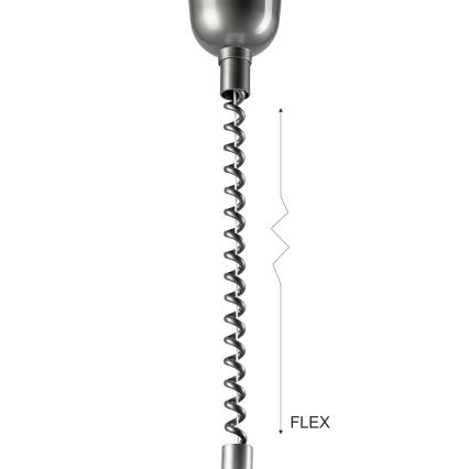 Lámpara de araña ajustable CHIARA 1xE27/60W/230V plata/marón oscuro/haya