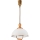 Lámpara de araña ajustable RAMONA 1xE27/60W/230V beige/marrón/pino
