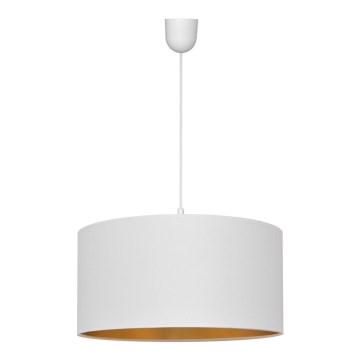 Lámpara de araña ALBA 1xE27/15W/230V d. 40 cm blanco/dorado