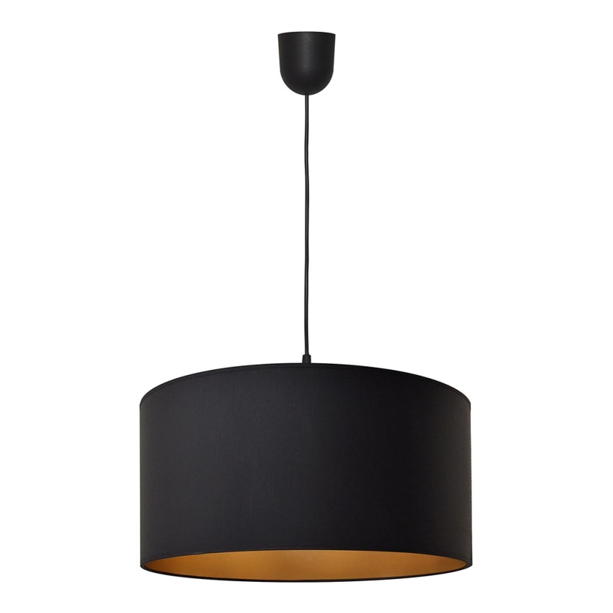 Lámpara de araña ALBA 1xE27/15W/230V d. 40 cm negro/dorado