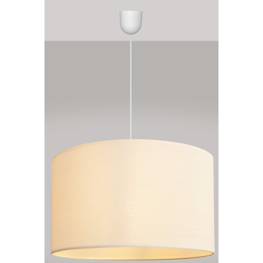 Lámpara de araña ALBA 1xE27/15W/230V d. 45 cm beige