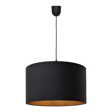 Lámpara de araña ALBA 1xE27/15W/230V d. 45 cm negro/oro