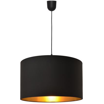 Lámpara de araña ALBA 1xE27/15W/230V d. 45 cm negro/oro